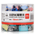 Cheap mini office metal 40pcs 19mm Colored Flat Metal Paper Binder Clips Crafts for Paper Big Paper Clamps